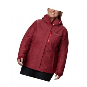 Dámské Bundy Columbia Alpine Action Omni-Heat Plus Size Červené | JPTR-50693