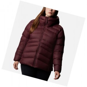 Dámské Bundy Columbia Autumn Park Down Hooded Plus Size Vínové | NLRW-96874