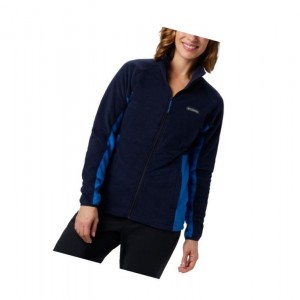 Dámské Bundy Columbia Basin Trail Fleece Full Zip Top Tmavě Blankyt Blankyt | FKTO-73269