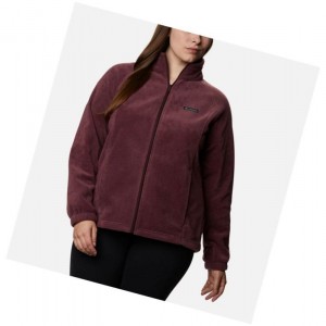 Dámské Bundy Columbia Benton Springs Full Zip Plus Size Vínové | VHPC-89741