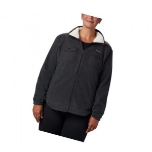 Dámské Bundy Columbia Benton Springs Overlay Fleece Tmavě Šedé | INAV-57016