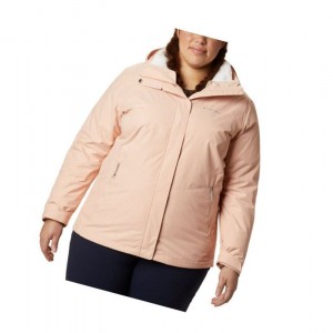 Dámské Bundy Columbia Bugaboo II Fleece Interchange Plus Size Růžové | TFKY-57912