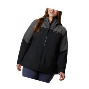 Dámské Bundy Columbia Evolution Valley II Plus Size Černé Šedé | NMEB-56093