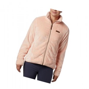 Dámské Bundy Columbia Fire Side II Sherpa Full Zip Fleece Růžové | TXAQ-62897