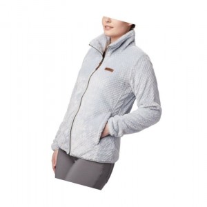 Dámské Bundy Columbia Fire Side II Sherpa Full Zip Fleece Šedé | YMSX-75908