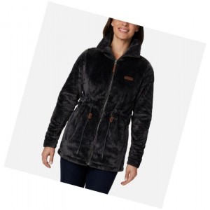 Dámské Bundy Columbia Fire Side Long Full Zip Sherpa Fleece Tmavě Šedé | GMXV-64052