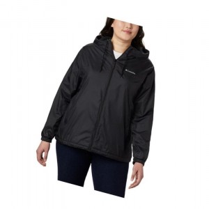 Dámské Bundy Columbia Flash Forward Lined Windbreaker Plus Size Černé | ATMX-57198