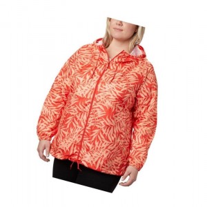 Dámské Bundy Columbia Flash Forward Printed Windbreaker Plus Size Oranžové | UPAJ-93172