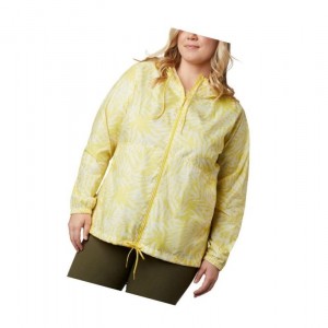 Dámské Bundy Columbia Flash Forward Printed Windbreaker Plus Size Žluté | BYTM-50231