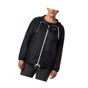 Dámské Bundy Columbia Flash Forward Windbreaker Plus Size Černé | SMXL-34271