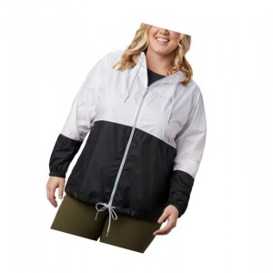 Dámské Bundy Columbia Flash Forward Windbreaker Plus Size Bílé Černé | LINZ-80971