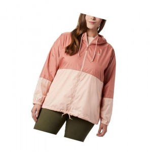 Dámské Bundy Columbia Flash Forward Windbreaker Plus Size Růžové | AFCU-41032