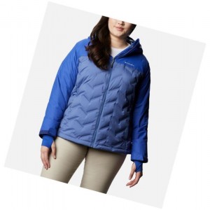 Dámské Bundy Columbia Grand Trek Down Hooded Plus Size Blankyt | BFLU-94503