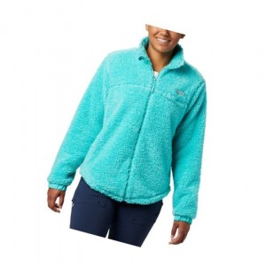 Dámské Bundy Columbia Harborside II Heavy Weight Fleece Full Zip Blankyt | OYQD-91250