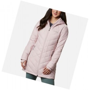 Dámské Bundy Columbia Heavenly Long Hooded Růžové | GSXB-15982