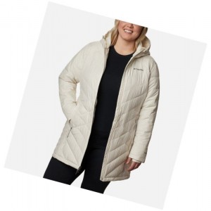 Dámské Bundy Columbia Heavenly Long Hooded Plus Size Krém | BOMS-13402