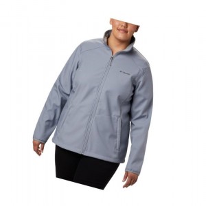 Dámské Bundy Columbia Kruser Ridge II Softshell Plus Size Šedé | UOIH-20381