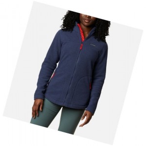 Dámské Bundy Columbia Northern Reach Full Zip Sherpa Fleece Tmavě Blankyt | WAKD-74962