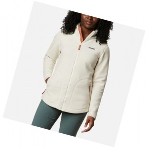 Dámské Bundy Columbia Northern Reach Full Zip Sherpa Fleece Krém | QPMJ-40921