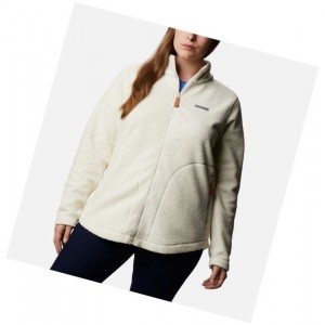 Dámské Bundy Columbia Northern Reach Full Zip Sherpa Fleece Plus Size Krém | AWNH-65732