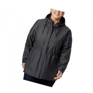 Dámské Bundy Columbia Norwalk Mountain Plus Size Černé | WEVY-12653