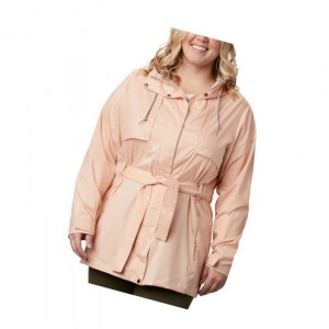 Dámské Bundy Columbia Pardon My Trench Rain Plus Size Růžové | QIYR-53096