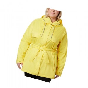 Dámské Bundy Columbia Pardon My Trench Rain Plus Size Žluté | QFWS-68527