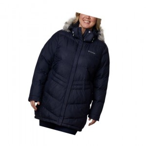 Dámské Bundy Columbia Peak to Park Mid Insulated Plus Size Tmavě Blankyt | NYLA-37845