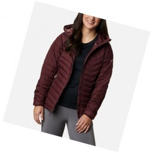 Dámské Bundy Columbia Powder Lite Hooded Vínové | SIHV-71923