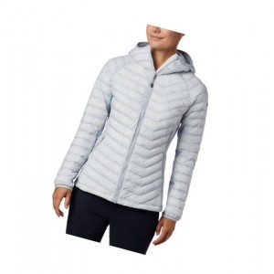 Dámské Bundy Columbia Powder Pass Hooded Šedé | SQTE-80735