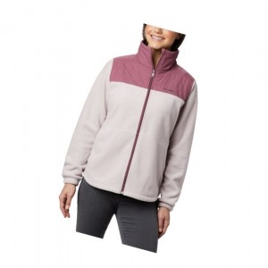 Dámské Bundy Columbia Sawyer Rapids Overlay Full Zip Fleece Bílé Fialové | BCRK-78150