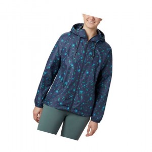 Dámské Bundy Columbia Side Hill Printed Windbreaker Tmavě Blankyt | FQYI-17490