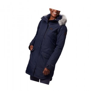 Dámské Bundy Columbia Suttle Mountain Long Insulated Tmavě Blankyt | VEUL-34578