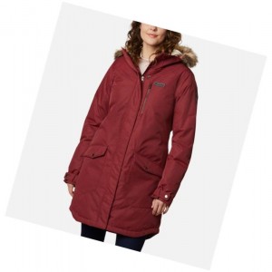 Dámské Bundy Columbia Suttle Mountain Long Insulated Červené | UQKV-05867