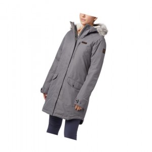 Dámské Bundy Columbia Suttle Mountain Long Insulated Šedé | BTRO-31679