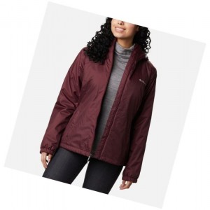 Dámské Bundy Columbia Switchback Sherpa Lined Vínové | PMBG-06294