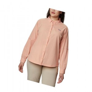 Dámské Košile Columbia Coral Point Long Sleeve Woven Plus Size Světle Koralove | ODTH-87256