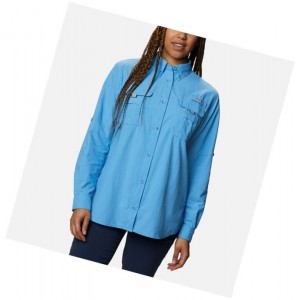 Dámské Košile Columbia PFG Bahama Long Sleeve Blankyt | UQIH-89163