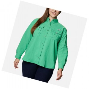 Dámské Košile Columbia PFG Bahama Long Sleeve Plus Size Tyrkysové | PYDW-25406