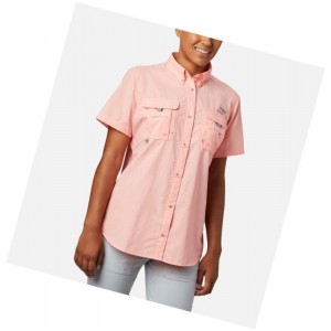 Dámské Košile Columbia PFG Bahama Short Sleeve Růžové | KQZC-09356