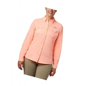 Dámské Košile Columbia PFG Lo Drag Long Sleeve Růžové | AGDH-39741