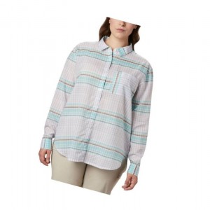 Dámské Košile Columbia PFG Sun Drifter II Long Sleeve Plus Size Viacfarebný | SXVB-18065