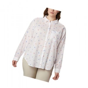 Dámské Košile Columbia PFG Sun Drifter II Long Sleeve Plus Size Oranžové | NRLY-52793