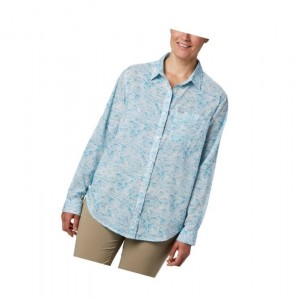 Dámské Košile Columbia PFG Sun Drifter II Long Sleeve Blankyt | LHKR-56279