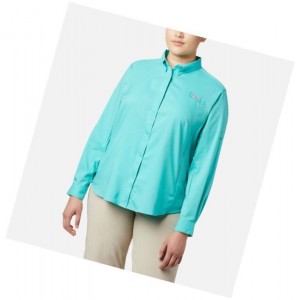 Dámské Košile Columbia PFG Tamiami II Long Sleeve Plus Size Blankyt | DSMO-36419