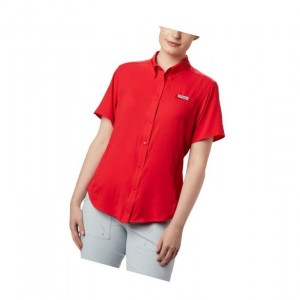 Dámské Košile Columbia PFG Tamiami II Short Sleeve Červené | SWOU-86350