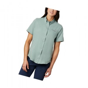 Dámské Košile Columbia PFG Tamiami II Short Sleeve Světle Zelene | KFXR-57249