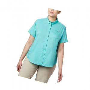 Dámské Košile Columbia PFG Tamiami II Short Sleeve Plus Size Blankyt | JLQO-63785