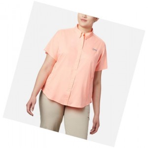 Dámské Košile Columbia PFG Tamiami II Short Sleeve Plus Size Růžové | BSAL-89436