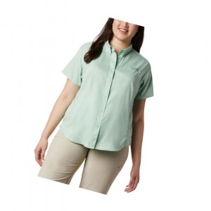 Dámské Košile Columbia PFG Tamiami II Short Sleeve Plus Size Mátově Zelená | AWVM-08324